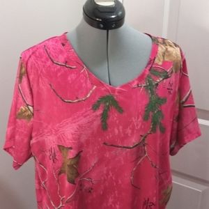 Realtree Tunic Xtra Colors Hot Pink Size 2X (18W-20W)
